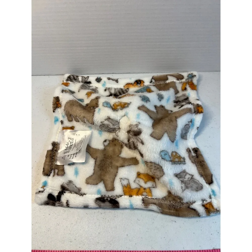 Le Bebe Favorite Raccoon Security Blanket Woodland Bear Fox Lovey Plush 3451